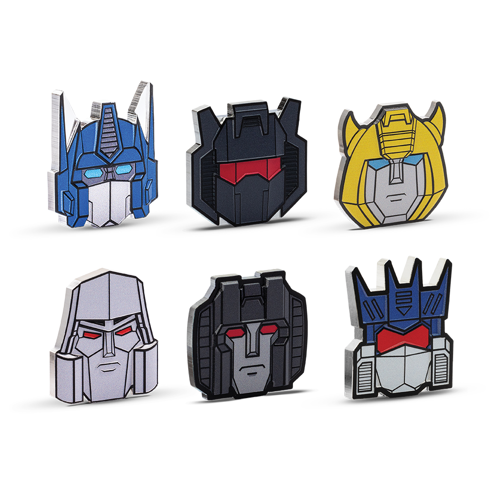 Transformers Heads - 6 Coin Collection