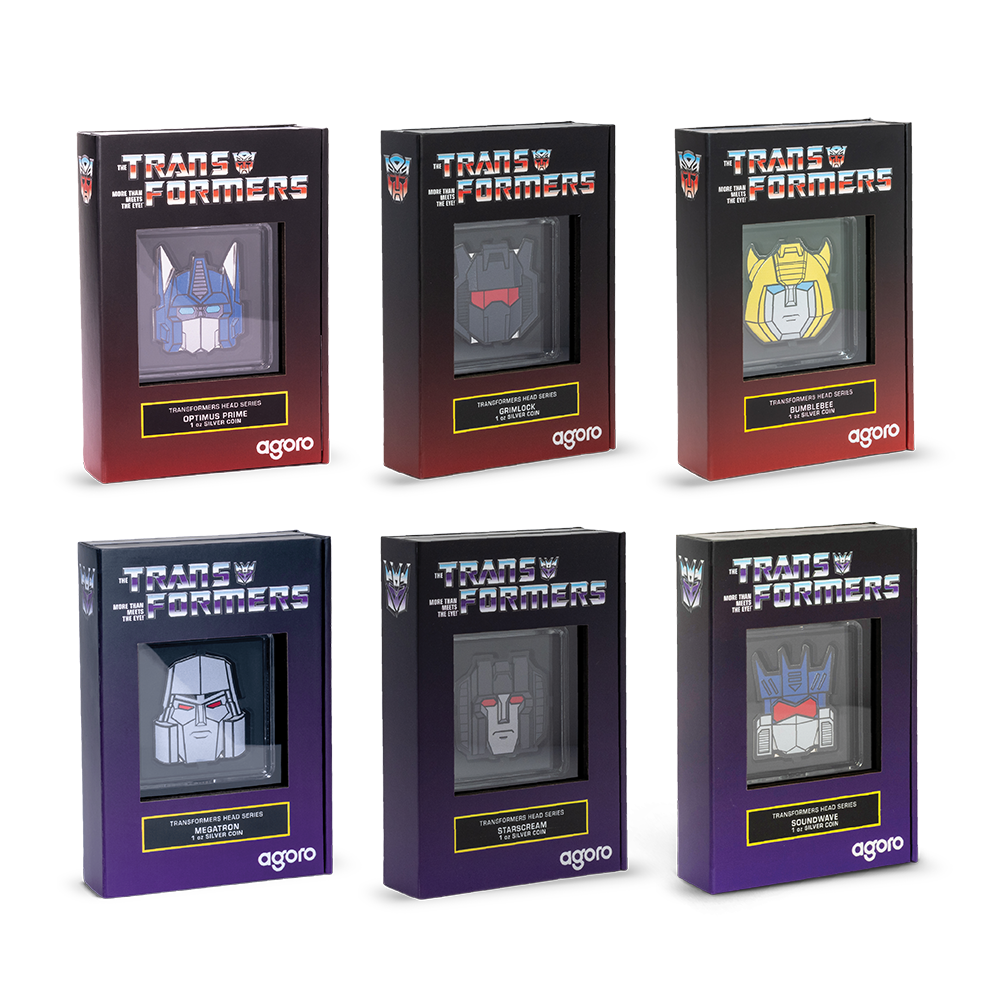 Transformers Heads - 6 Coin Collection
