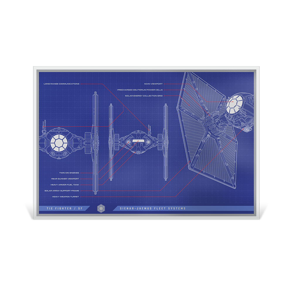 Buy Star Wars™ Tie Fighter / SF™ Blueprint by Star Wars online - Agoro