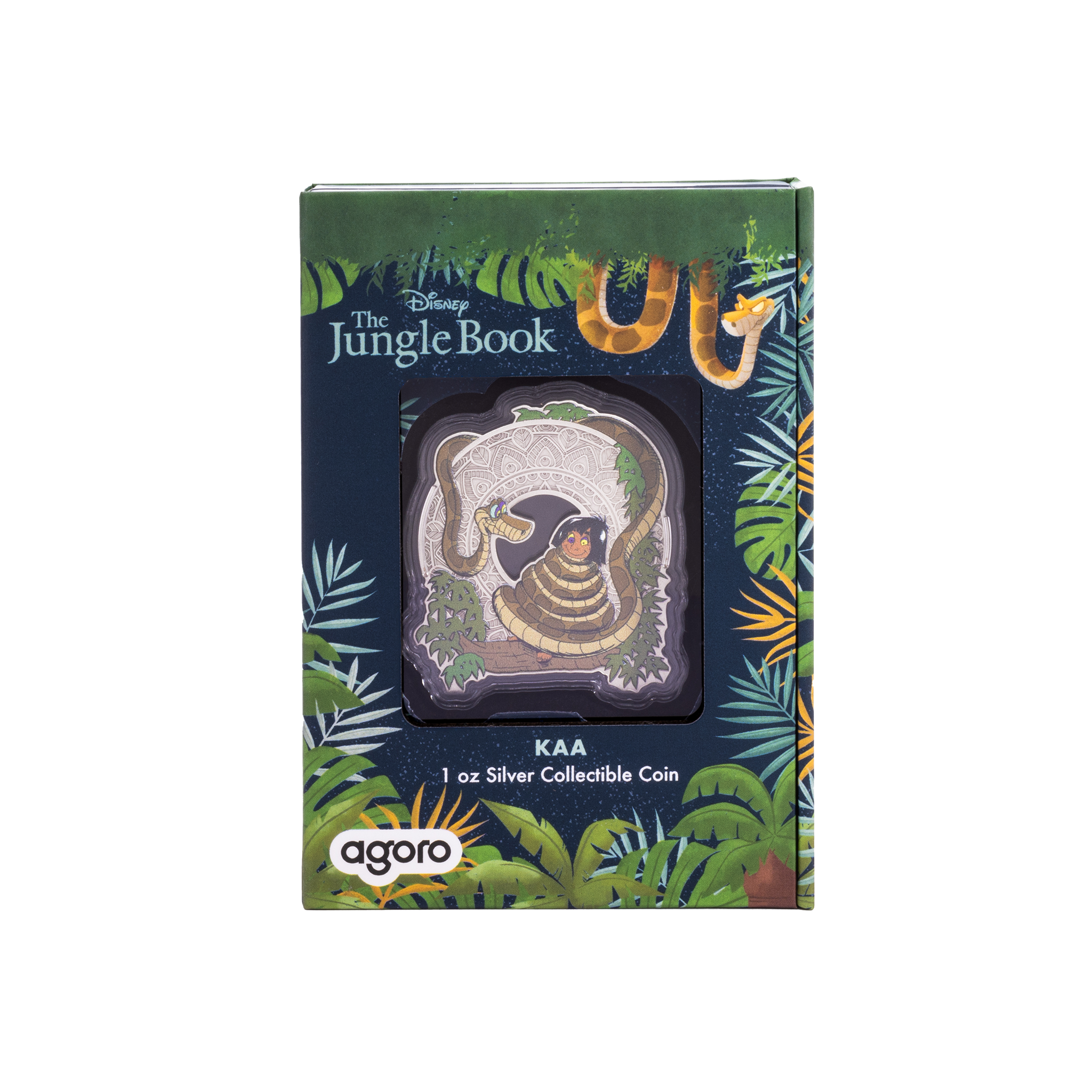 2022年インド ディズニーフローズン カラー純銀 コイン DisneyLunar-Junglebook-