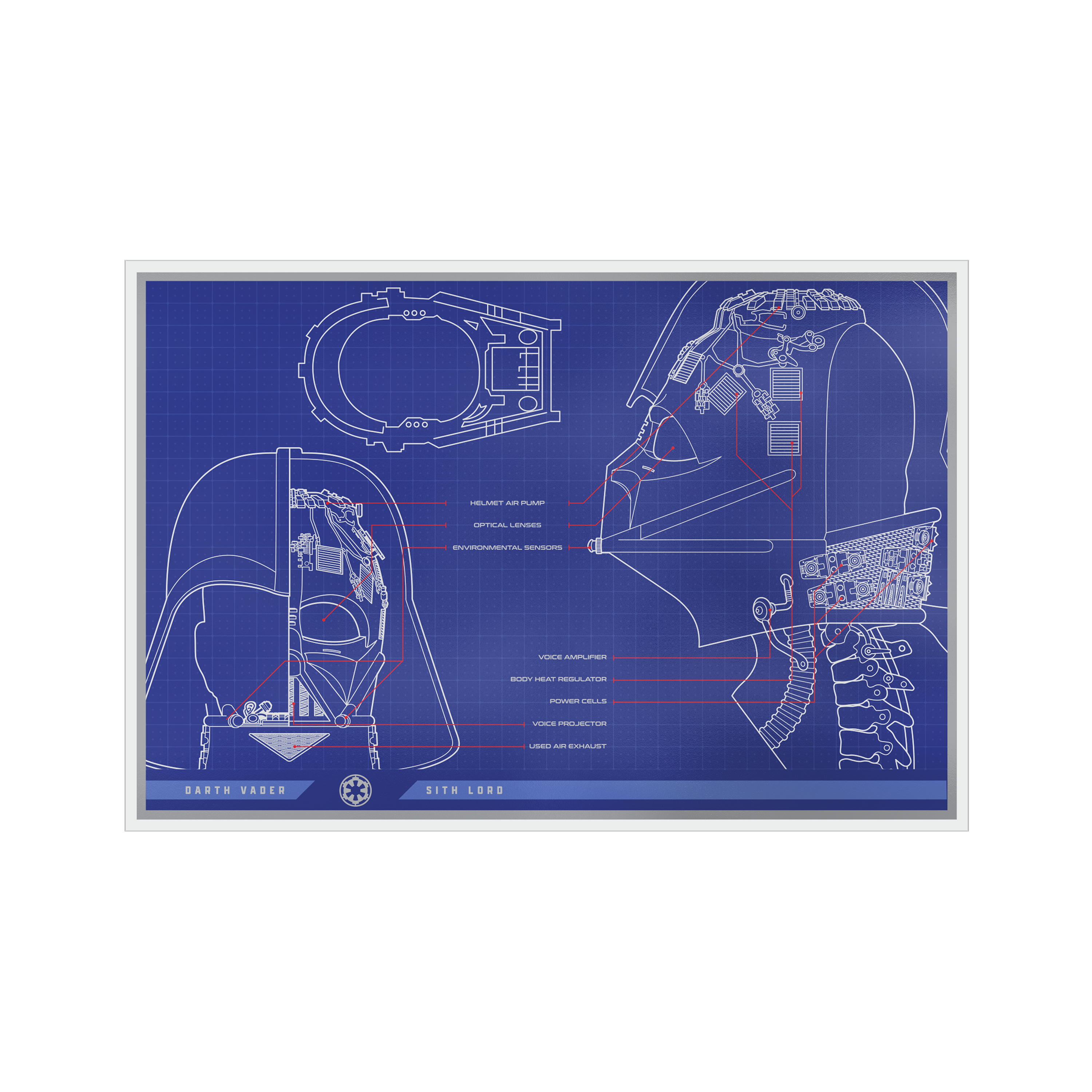 Buy Star Wars™ Darth Vader Helmet™ Blueprint by Star Wars online